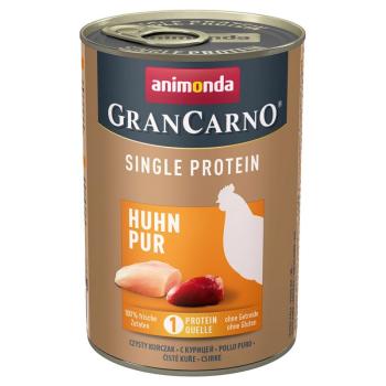 24x400g Animonda GranCarno Adult Single Protein nedves kutyatáp- Csirke Pur kép