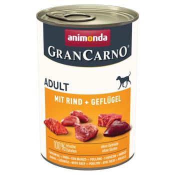 24x400g Animonda GranCarno Original Adult Marha & szárnyas edves kutyatáp kép