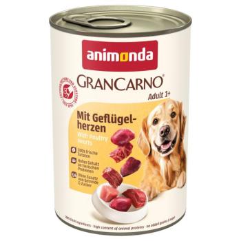 24x400g animonda GranCarno Original Adult Szárnyasszív nedves kutyatáp kép