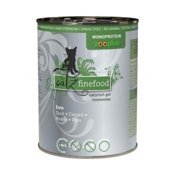 24x400g catz finefood Monoprotein zooplus kacsa nedves macskatáp kép