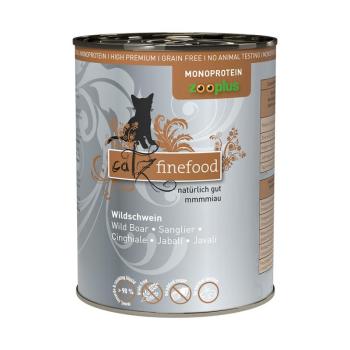 24x400g catz finefood Monoprotein zooplus vaddisznó nedves macskatáp kép