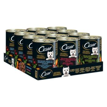 24x400g Cesar Natural Goodness nedves kutyatáp Multipack 3 variációval (marha, csirke, bárány) kép