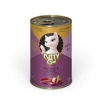 24x400g Kitty Cat Adult Pate Fácán & kacsa nedves macskatáp kép