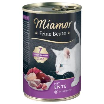 24x400g Miamor Feine Beute nedves macskatáp-kacsa kép