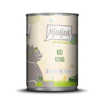 24x400g MjAMjAM BIo Naturally Delicious Bio marha nedves macskatáp kép