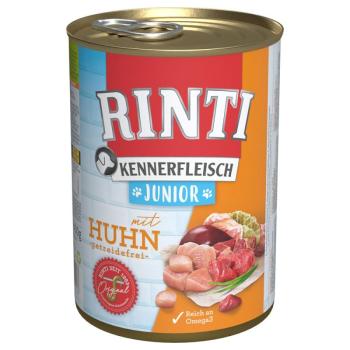 24x400g RINTI ínyenceknek nedves kutyatáp- Junior: csirke kép