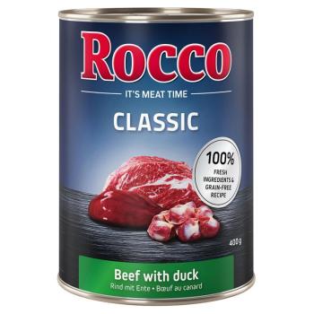 24x400g Rocco Classic nedves kutyatáp- Marha & kacsa kép