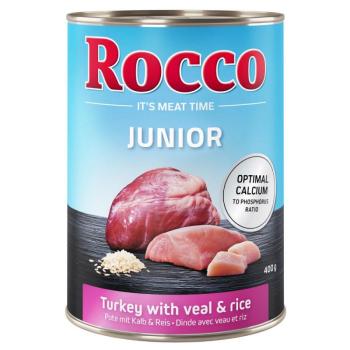 24x400g Rocco Junior pulyka & borjúszív + csirkeszív nedves kutyatáp kép