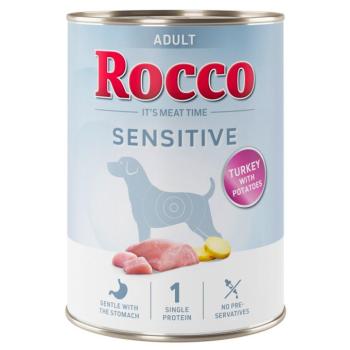 24x400g Rocco Sensitive pulyka & burgonya nedves kutyatáp új receptúrával kép