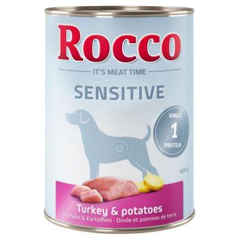 24x400g Rocco Sensitive pulyka & burgonya nedves kutyatáp kép