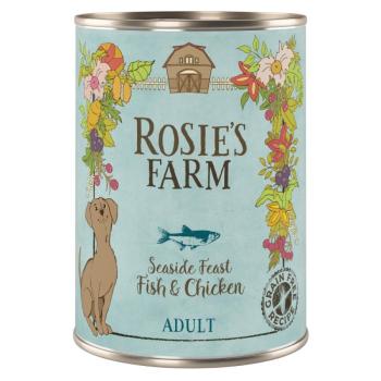 24x400g Rosie's Farm Adult nedves kutyatáp- Hal & csirke kép