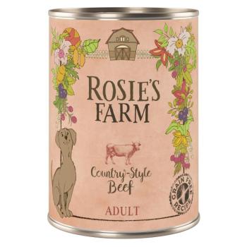 24x400g Rosie's Farm Adult nedves kutyatáp- Marha kép