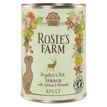 24x400g Rosie's Farm Adult nedves kutyatáp- Vad, fácán & lazac kép