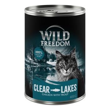 24x400g Wild Freedom Adult nedves macskatáp-Clear Lakes - pisztráng & csirke kép