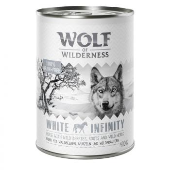 24x400g Wolf of Wilderness nedves kutyatáp-White Infinity ló kép