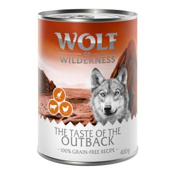 24x400g Wolf of Wilderness Taste of Outback - csirke, marha, kenguru nedves kutyatáp kép