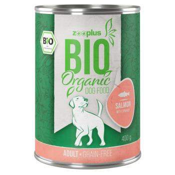 24x400g zooplus Bio lazac & bio spenót nedves kutyatáp kép