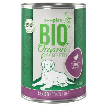 24x400g zooplus Bio Senior bio pulyka & bio sárgarépa nedves kutyatáp kép