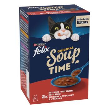 24x48g Felix Soup Házias válogatás jutalomfalat macskáknak 18+6 ingyen kép