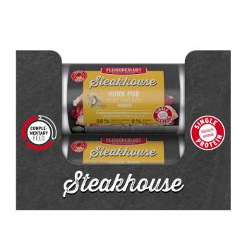 24x500g Fleischeslust Steakhouse Sensitive Csirke pur nedves kutyatáp kép