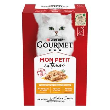 24x50g Gourmet Mon Petit- Kacsa, csirke & pulyka nedves macskatáp kép