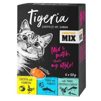 24x50g Tigeria Smoothie snack macskáknak- Mix (3 változat) kép