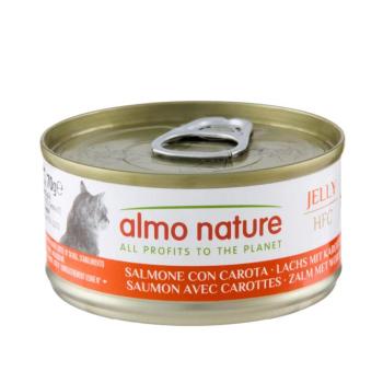 24x70g Almo Natura HFC Natural lazac & sárgarépa aszpikban nedves macskatáp kép