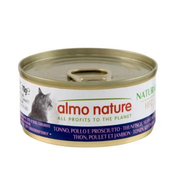 24x70g Almo Natura HFC Natural Tonhal, csirke & sonka nedves macskatáp kép