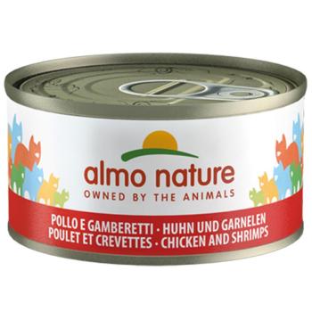 24x70g Almo Nature csirke & garnélarák nedves macskatáp kép