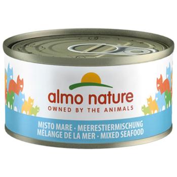 24x70g Almo Nature nedves macskatáp- Tenger gyümölcsei vegyesen aszpikban kép