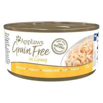 24x70g Applaws Grainfree szószban nedves macskatáp- Csirke kép