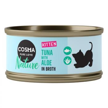 24x70g Cosma Nature Kitten nedves macskatáp vegyes próbacsomagban kép