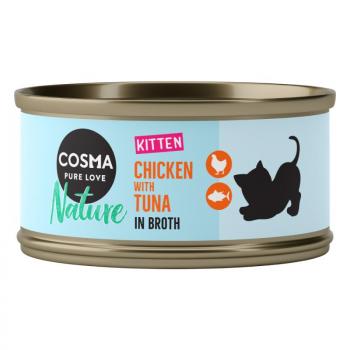 24x70g Kitten Cosma Nature csirke & tonhal kép