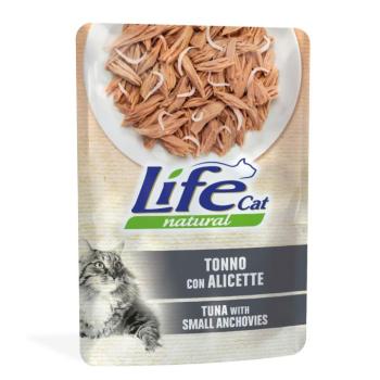 24x70g Life Cat Natural Adult Tonhal & szardella nedves macskatáp kép