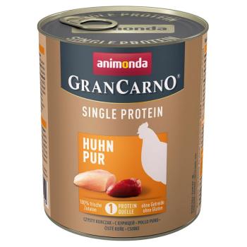 24x800g Animonda GranCarno Adult Single Protein nedves kutyatáp- Csirke Pur kép