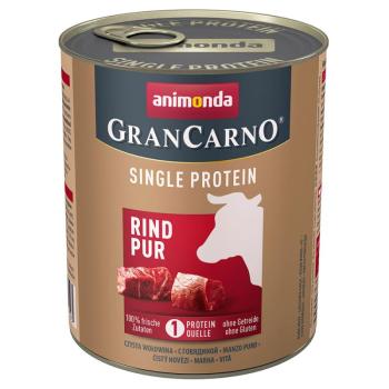 24x800g Animonda GranCarno Adult Single Protein nedves kutyatáp- Marha Pur kép