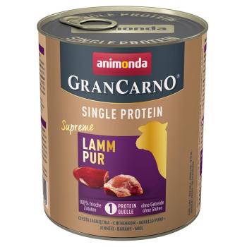 24x800g Animonda GranCarno Adult Single Protein Supreme nedves kutyatáp- Bárány Pur kép