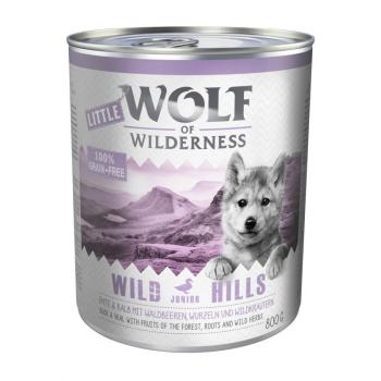 24x800g Little Wolf of Wilderness kutyatáp vegyes csomag kép