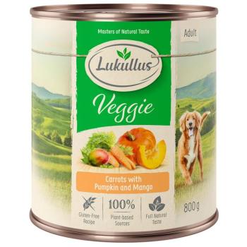24x800g Lukullus Naturkost Adult Veggie nedves kutyatáp kép