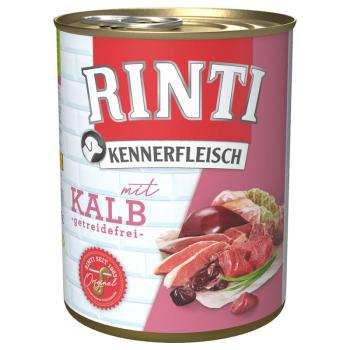 24x800g RINTI ínyenceknek nedves kutyatáp- Borjú kép