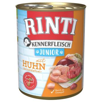 24x800g RINTI ínyenceknek nedves kutyatáp- Junior csirke kép