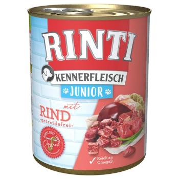 24x800g RINTI ínyenceknek nedves kutyatáp- Junior marha kép