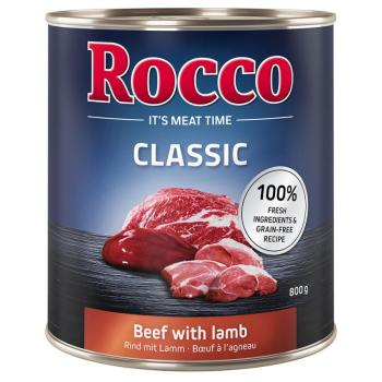 24x800g Rocco Classic nedves kutyatáp- Marha & bárány kép