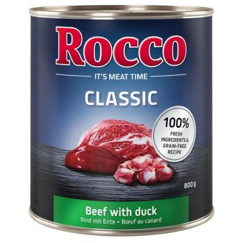 24x800g Rocco Classic nedves kutyatáp- Marha & kacsa kép