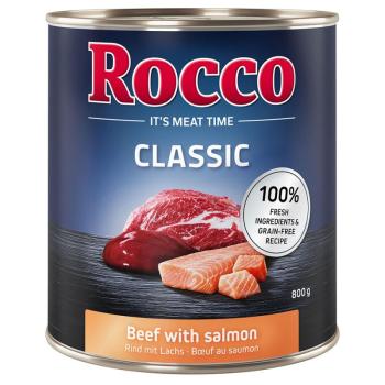 24x800g Rocco Classic nedves kutyatáp- Marha & lazac kép