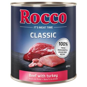 24x800g Rocco Classic nedves kutyatáp- Marha & pulyka kép