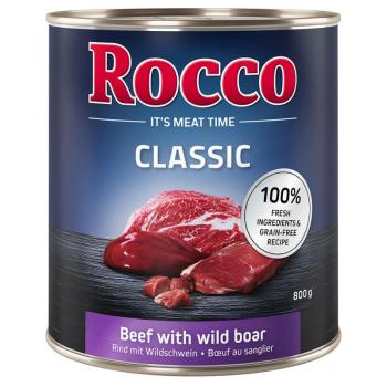 24x800g Rocco Classic nedves kutyatáp- Marha & vaddisznó kép