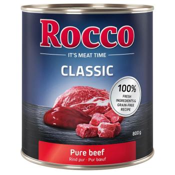 24x800g Rocco Classic nedves kutyatáp- Marha kép