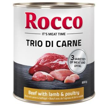 24x800g Rocco Classic Trio di Carne nedves kutyatáp- Marha, bárány & szárnyas kép