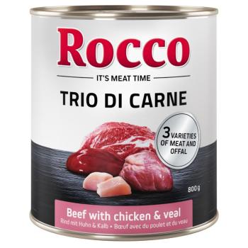 24x800g Rocco Classic Trio di Carne nedves kutyatáp kép